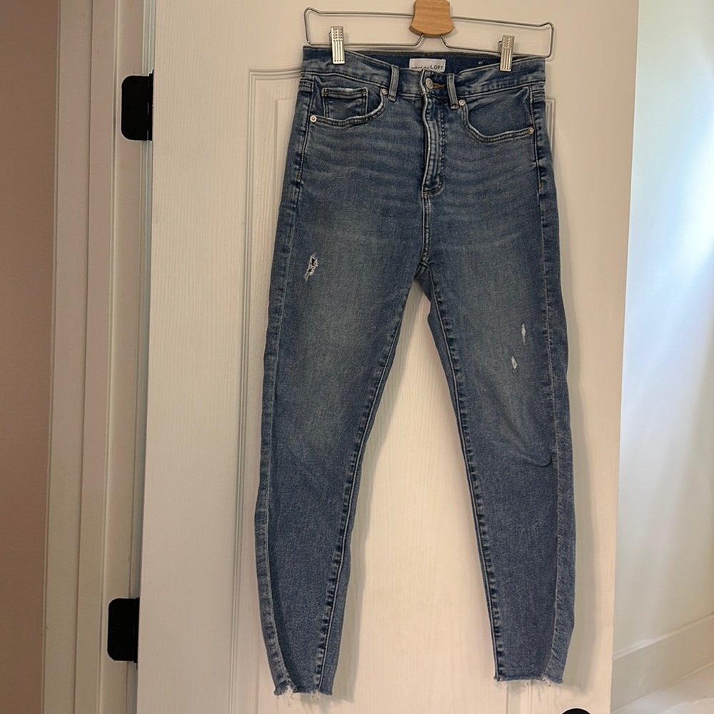 Loft High Waist Skinny Jeans 28P